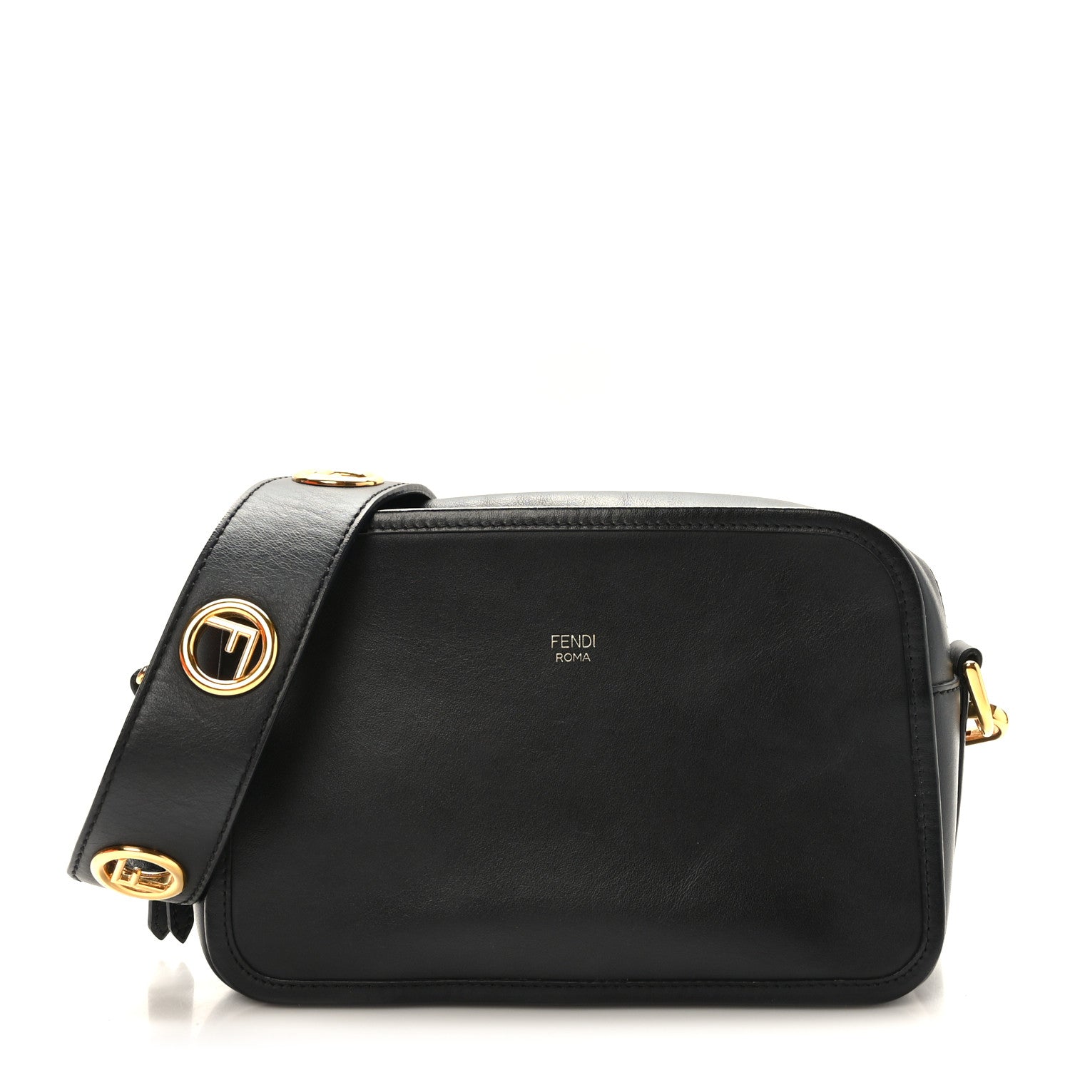 Fendi Vitello Century Opaco F is Fendi Camera Case Black 1 of 9