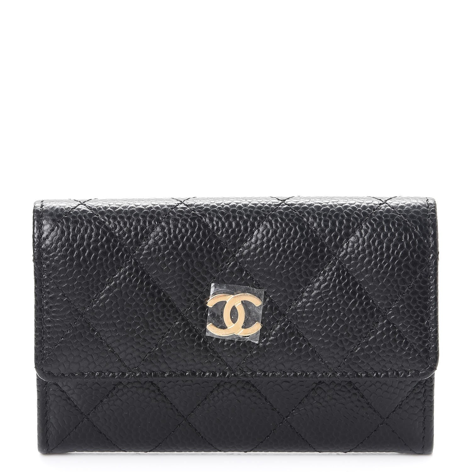 Chanel Caviar Quilted Flap Card Holder Black 1 of 11