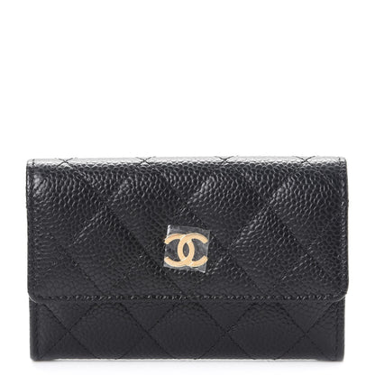 Chanel Caviar Quilted Flap Card Holder Black 1 of 11