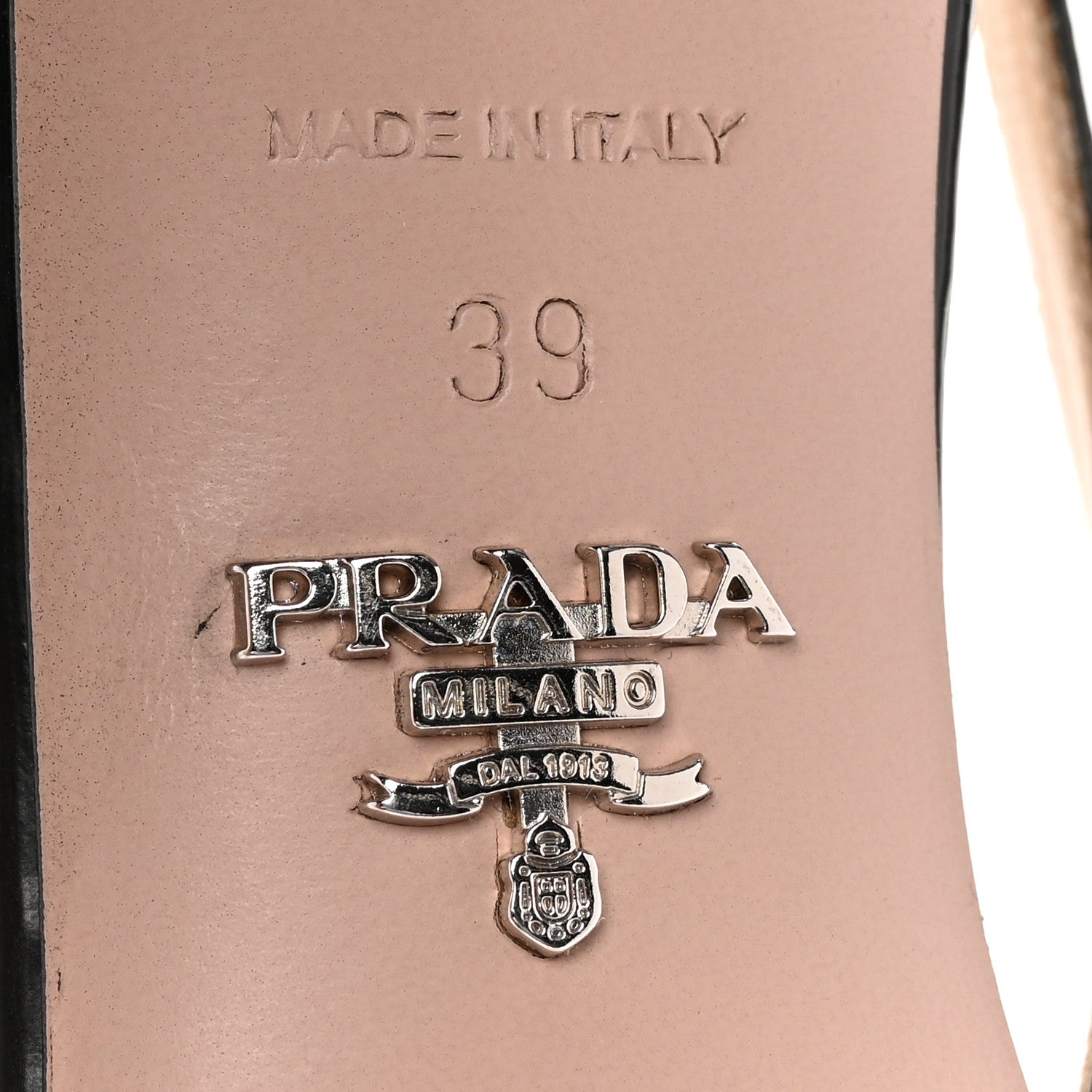 Prada Spazzolato Pointed Toe Slingback Pumps 39 Black 8 of 9