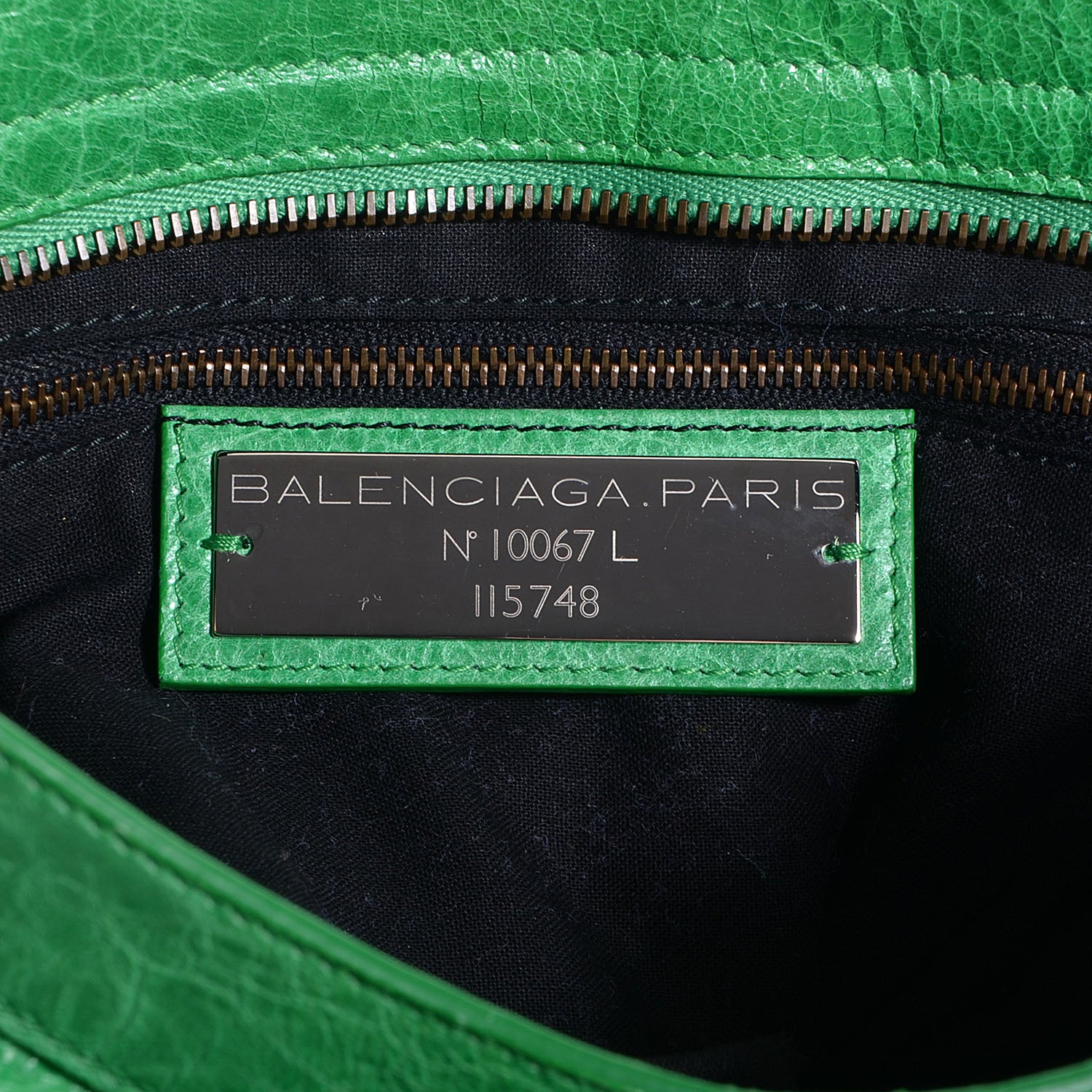 Balenciaga Agneau Classic Hardware City Vert Poker 6 of 12