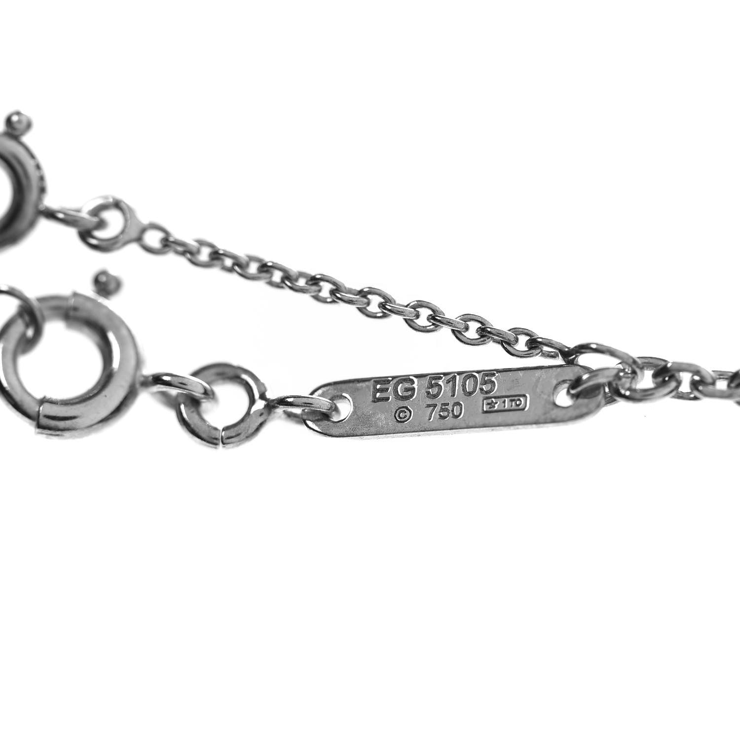 Cartier 18K White Gold Medium Hearts and Symbols Necklace 6 of 7