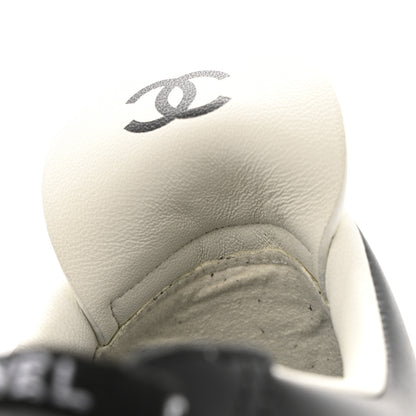 Chanel Calfskin CC Womens Sneakers 36 Black 10 of 12