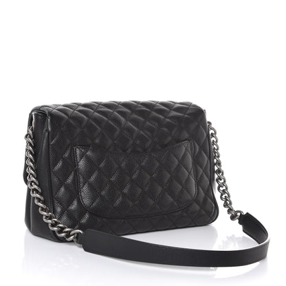 Chanel Caviar Quilted Medium Rock In Rome Single Flap Black 3 of 12