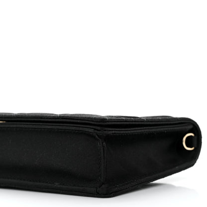 Christian Dior Satin Cannage Lady Dior Clutch Black 11 of 11