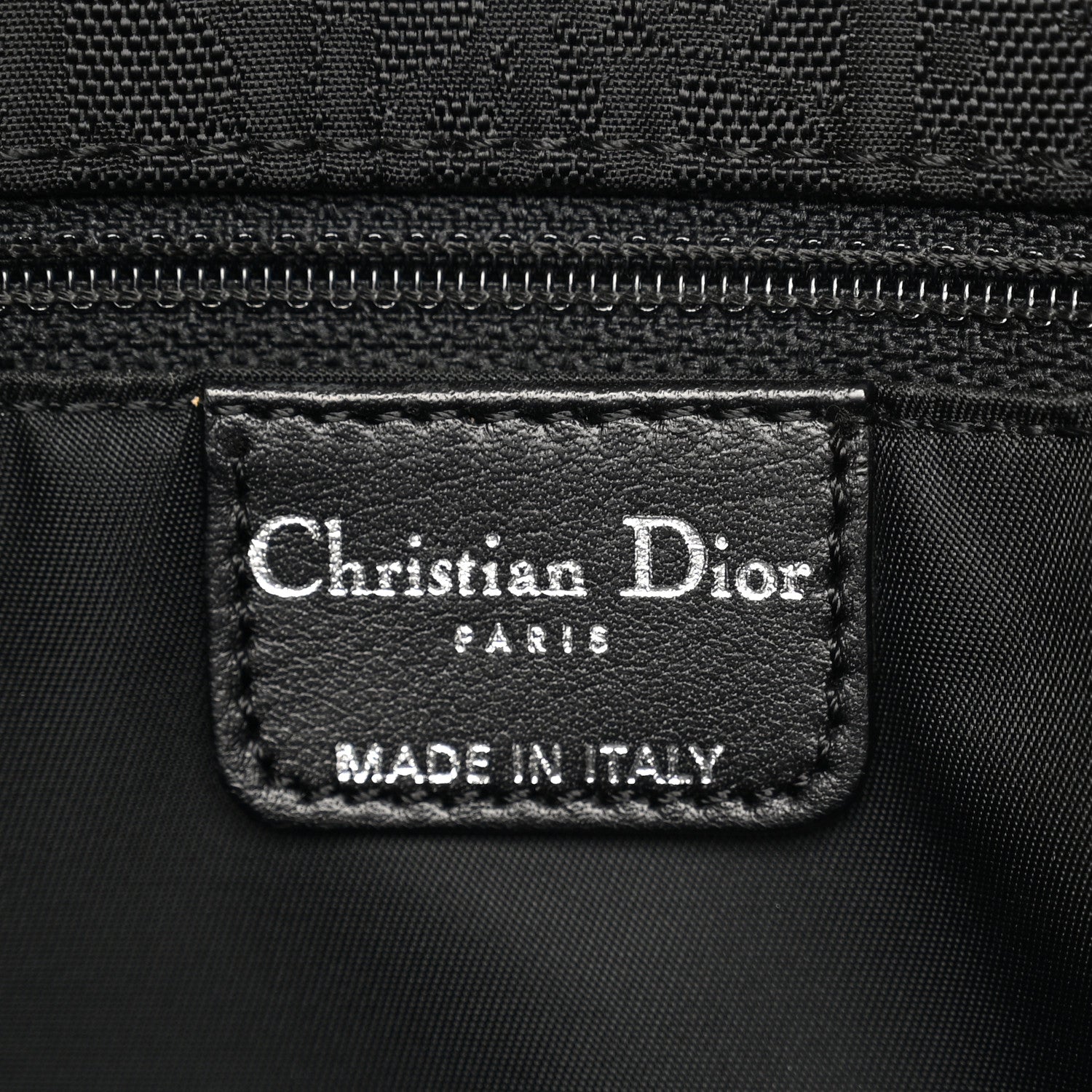 Christian Dior Nylon Monogram Small Lovely Tote Black 6 of 13