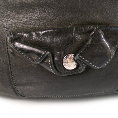Prada Leather Handbag Navy 6 of 14