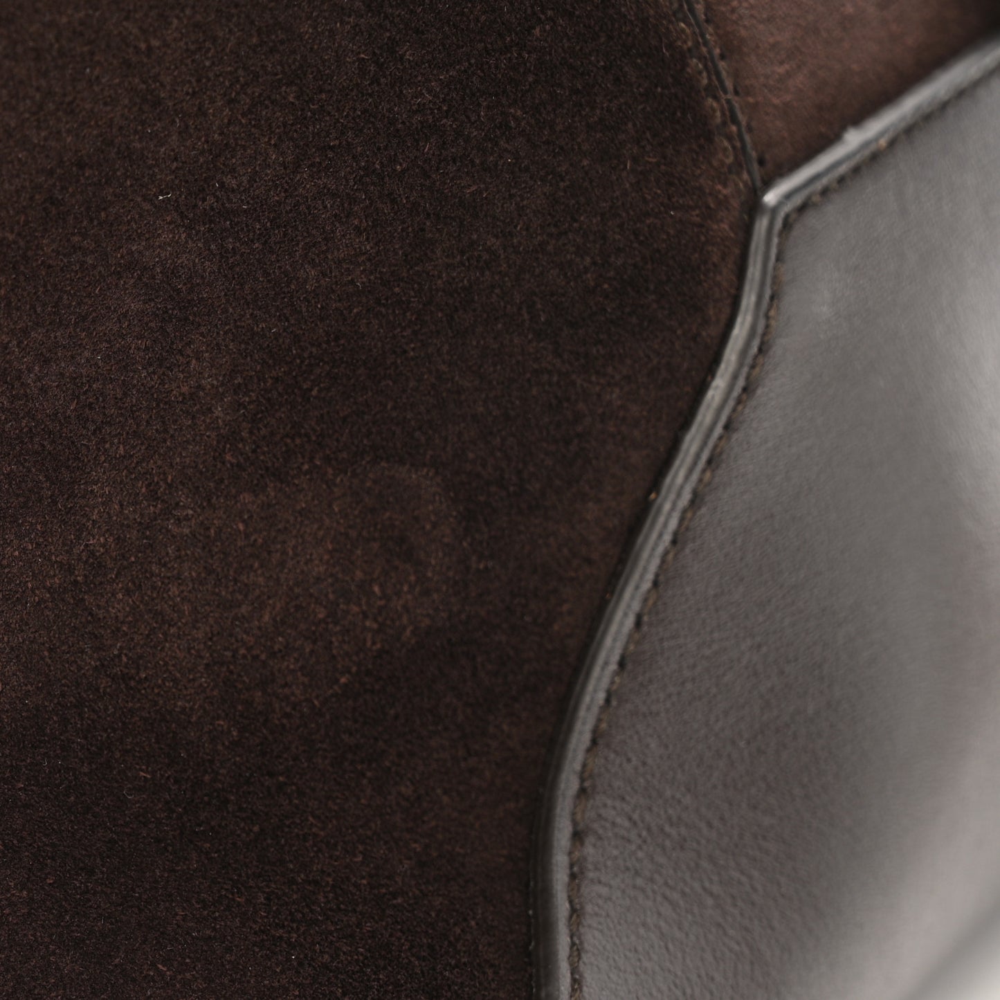 Suede Calfskin Medium Diamond Hobo Coffee