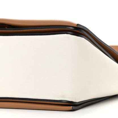 Celine Shiny Smooth Calfskin Medium Frame Shoulder Bag Tan Optic White 10 of 12