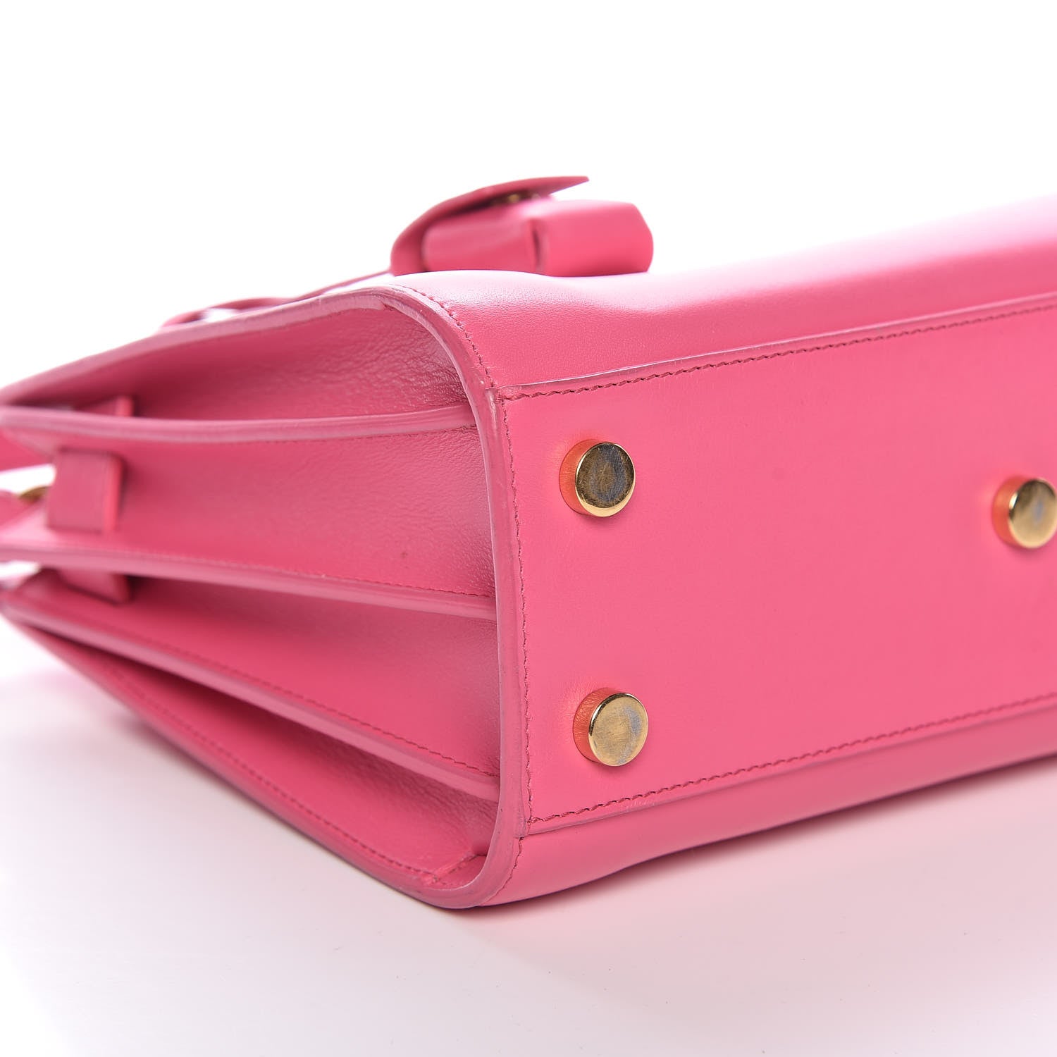 Saint Laurent Calfskin Nano Sac De Jour Lipstick Fuchsia 7 of 9