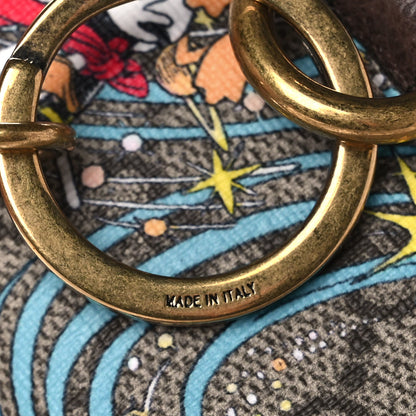 Gucci X DISNEY GG Supreme Monogram Donald Duck Interlocking G Key Pouch Beige Multicolor New Acero 9 of 11
