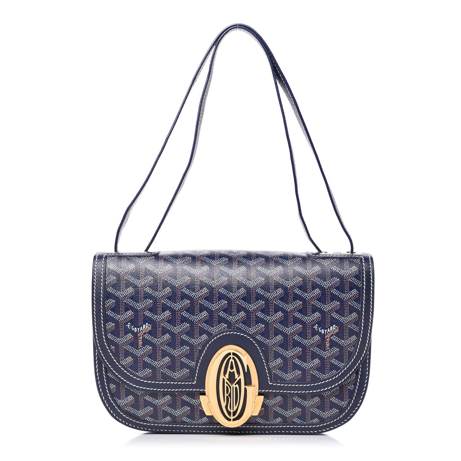 Goyard Goyardine 233 PM Shoulder Bag Navy 1 of 10