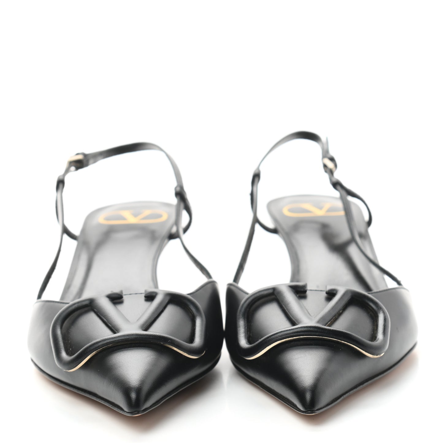 Calfskin Tonal Vlogo Slingback 40mm Pumps 37.5 Black
