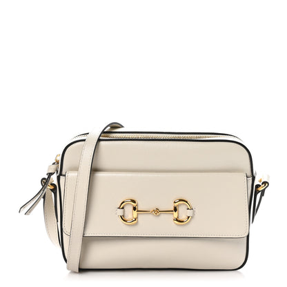 Gucci Azalea Calfskin Small Horsebit 1955 Shoulder Bag Mystic White 1 of 11