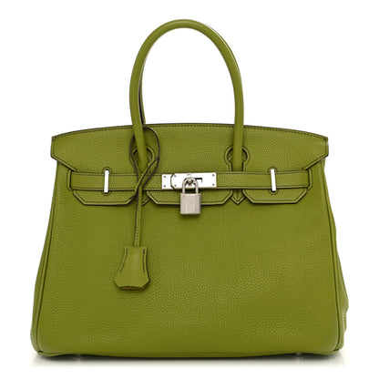 Hermes Togo Birkin 30 Vert Anis 1 of 14