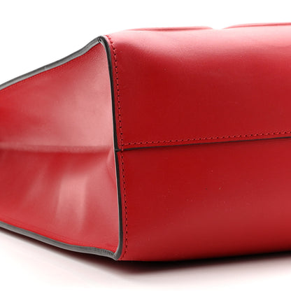 Gucci Calfskin Embossed Medium XL Tote Red 7 of 8