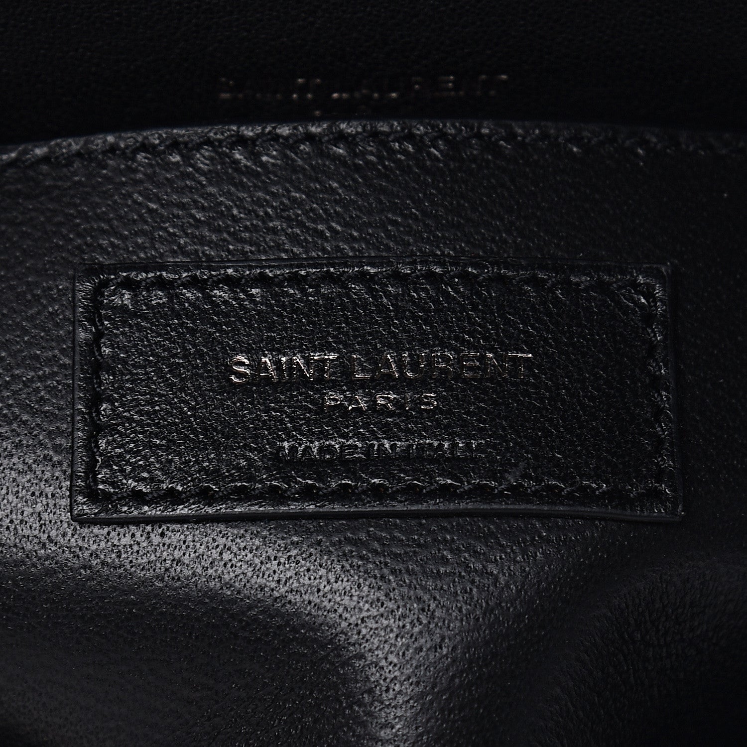 Saint Laurent Sheepskin Matelasse Chevron Monogram Medium College Bag Black 7 of 13