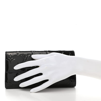 Louis Vuitton Vernis Sarah Wallet Blue Nuit 2 of 6