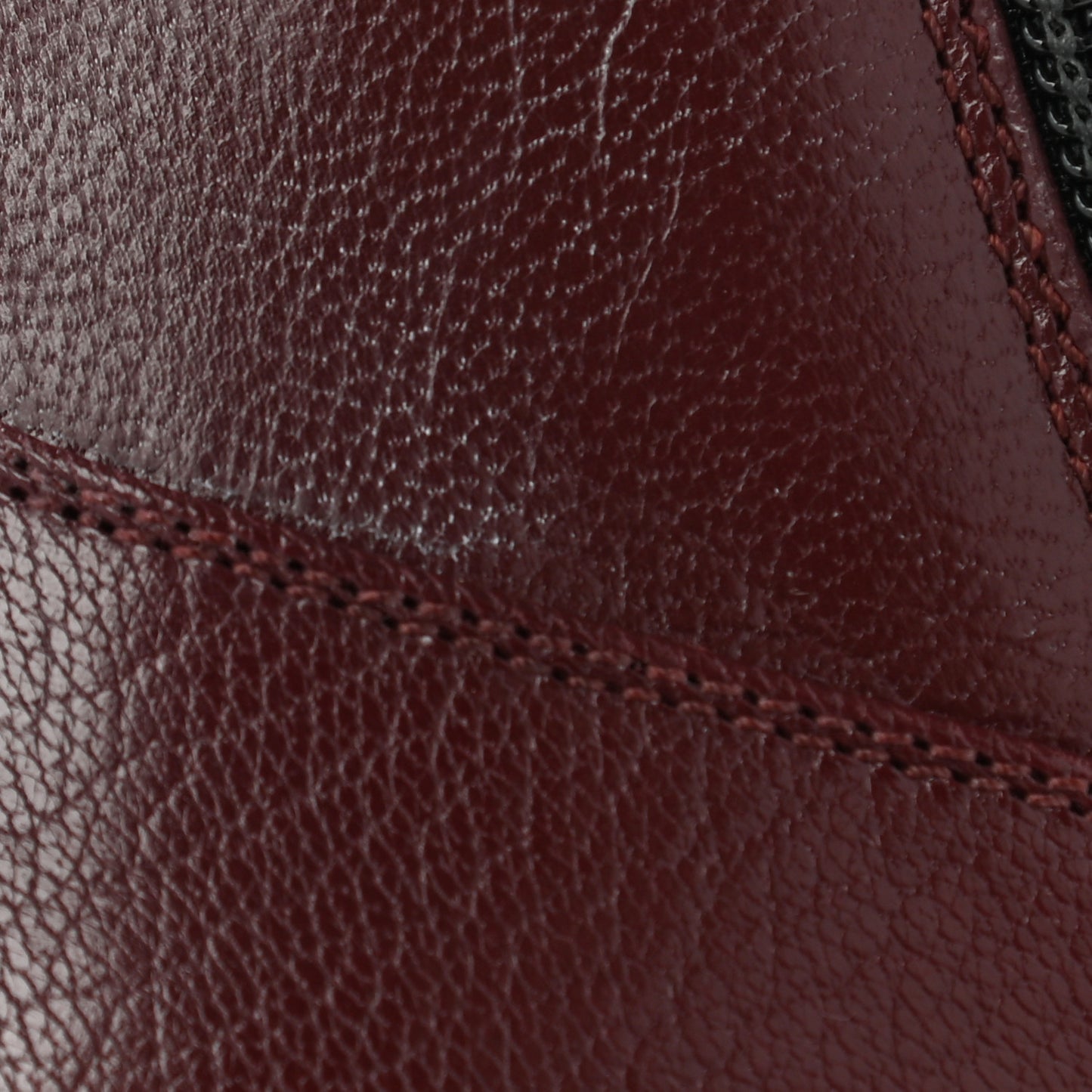 Goatskin Kitten Chain Horsebit Ankle Boots 37 Bordeaux