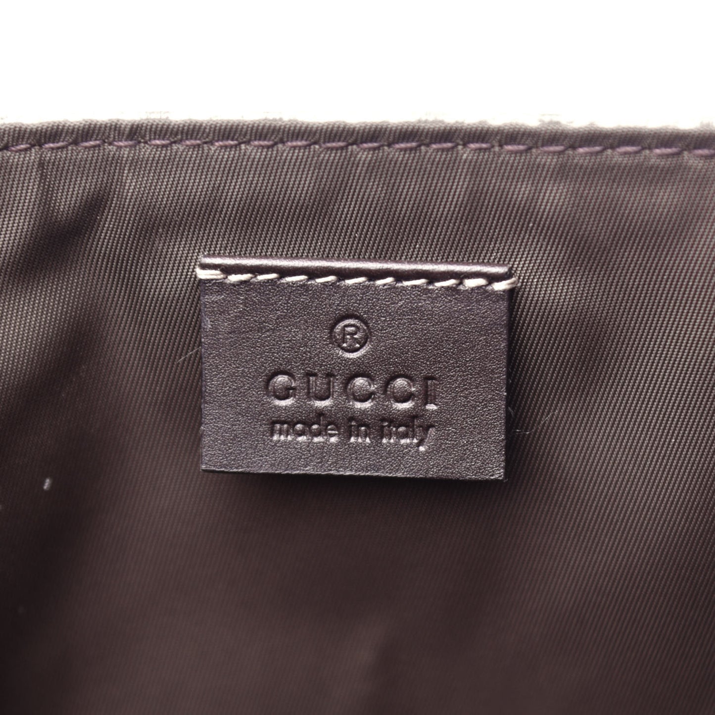 GG Supreme Monogram Selleria Calfskin Messenger Diaper Bag Beige Ebony Cocoa Dark Chocolate