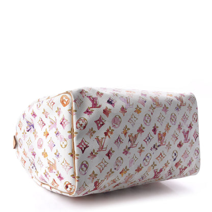 Louis Vuitton Watercolor Aquarelle Speedy 35 White 4 of 11