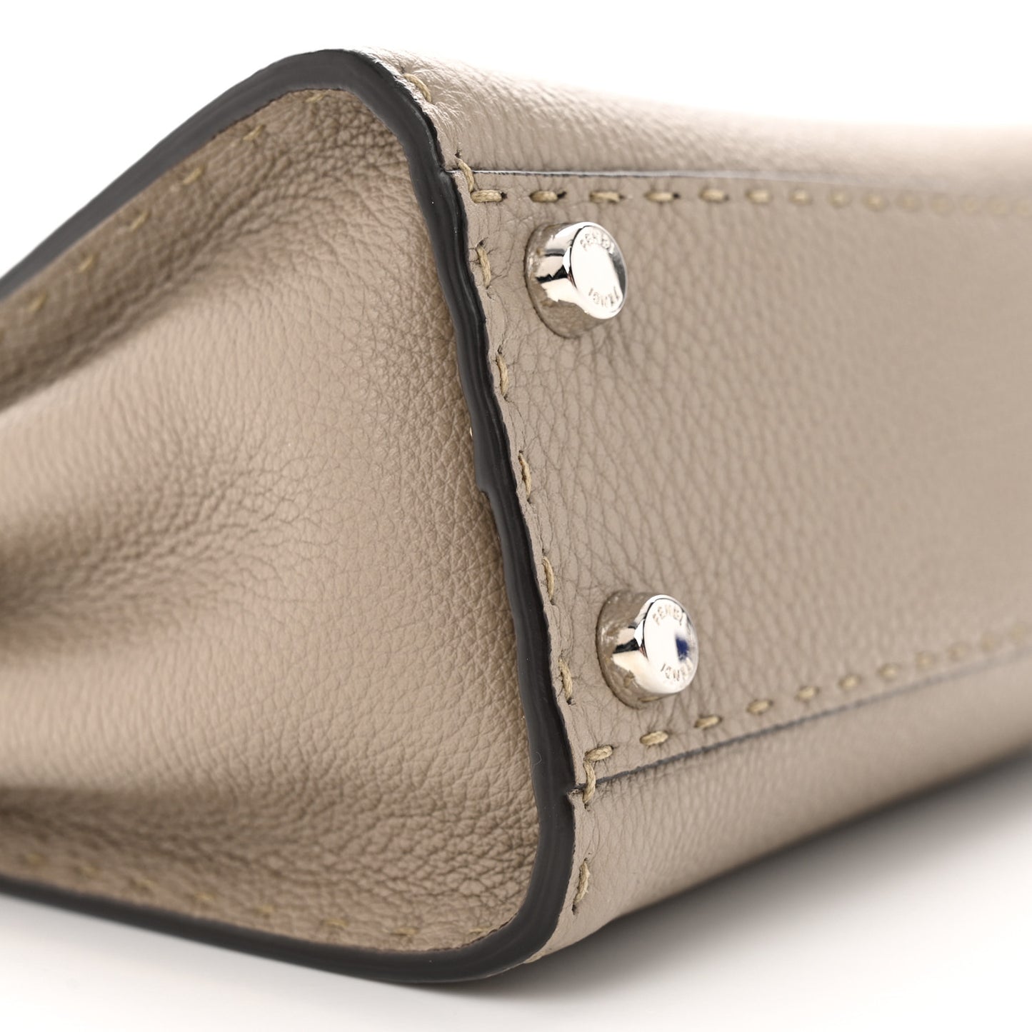 Cuoio Romano Snakeskin Selleria Mini Peekaboo Iconic Satchel Corda White