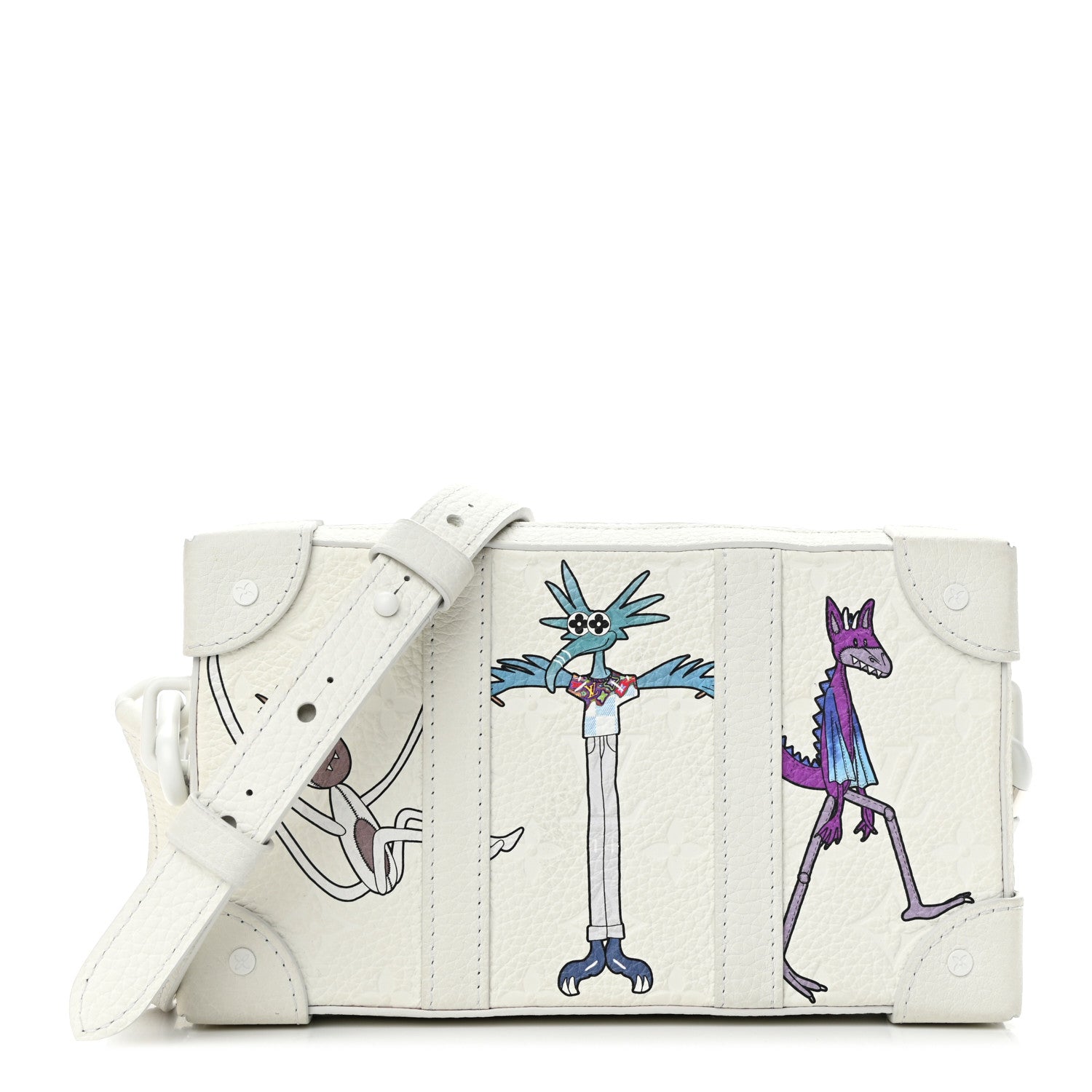 Louis Vuitton Taurillon Monogram LV Friends Soft Trunk Wallet White 1 of 11