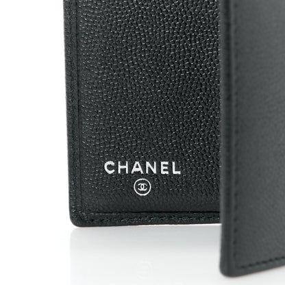 Chanel Caviar CC Button Bi-Fold Wallet Black 7 of 11