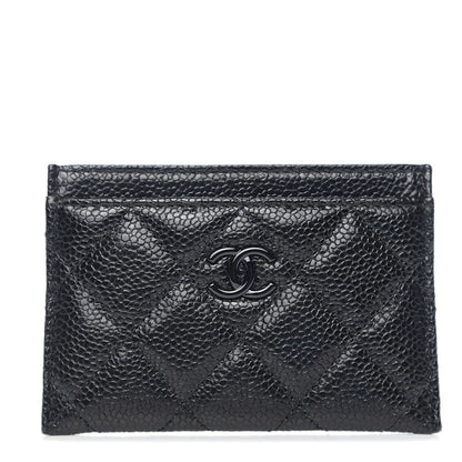 Chanel Caviar Quilted Incognito Card Holder Black 1 of 9