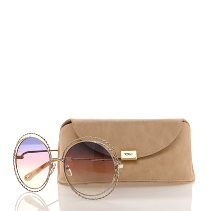 Chloe Metal Carlina Oversize Round Sunglasses CE114ST Rainbow 7 of 7