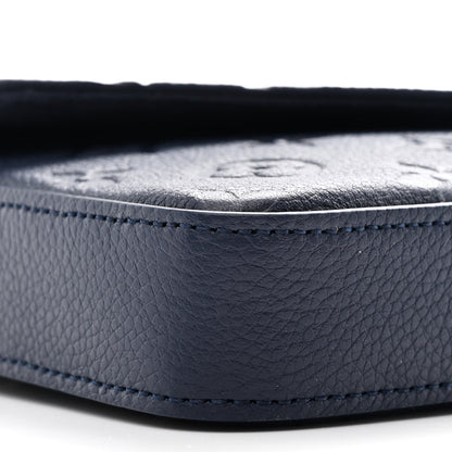 Louis Vuitton Empreinte Pochette Felicie Chain Wallet Navy 10 of 11