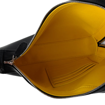 Balenciaga Calfskin M Triangle Pouch Black 5 of 7