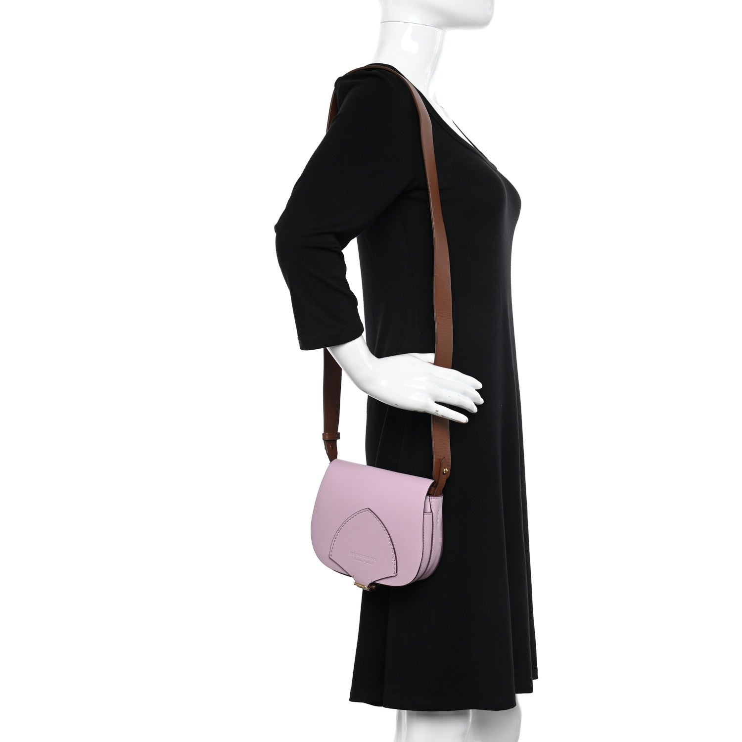 Burberry Calfskin Square Mini Satchel Pale Lavender 2 of 11
