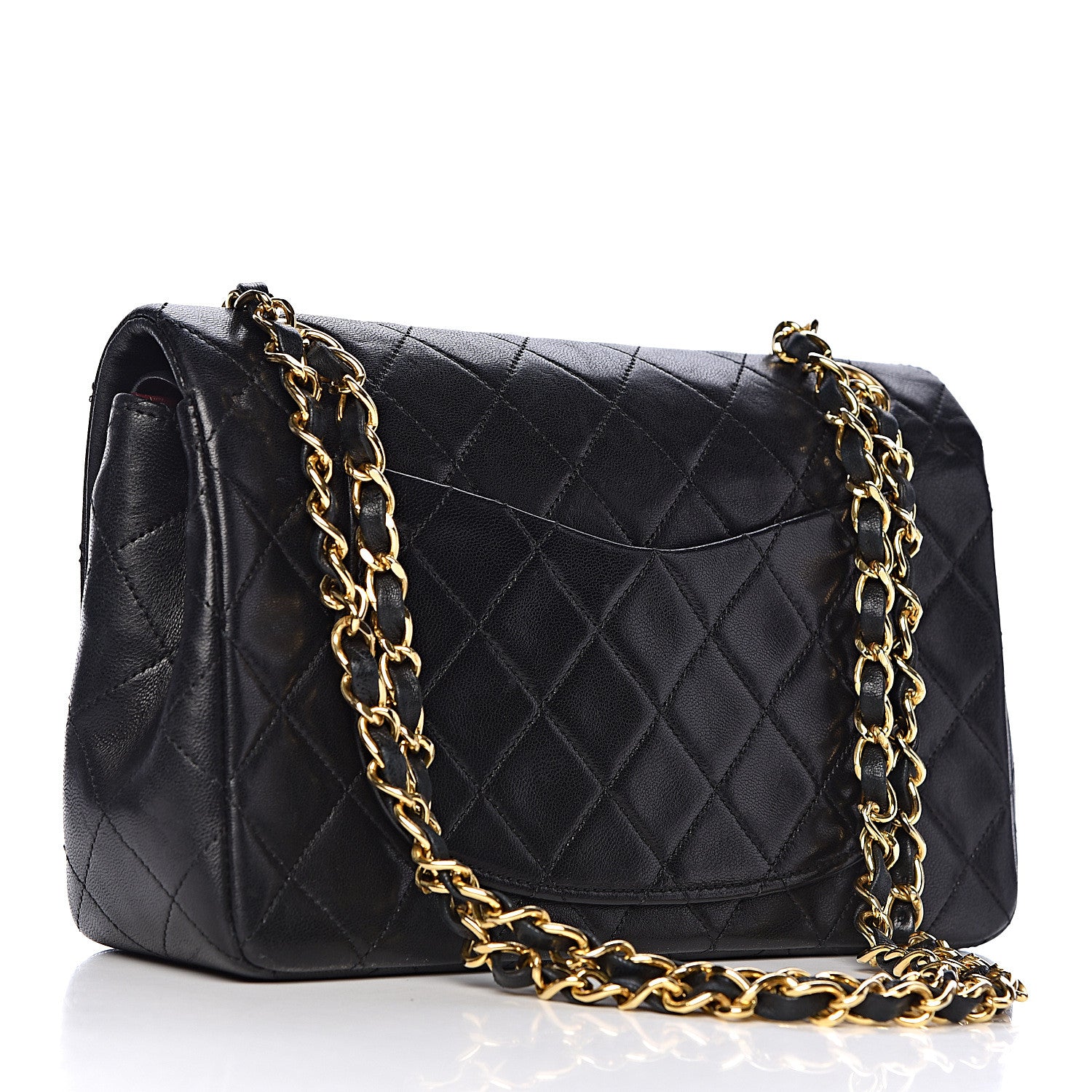 Chanel Lambskin Quilted Small Double Flap Black 3 of 16