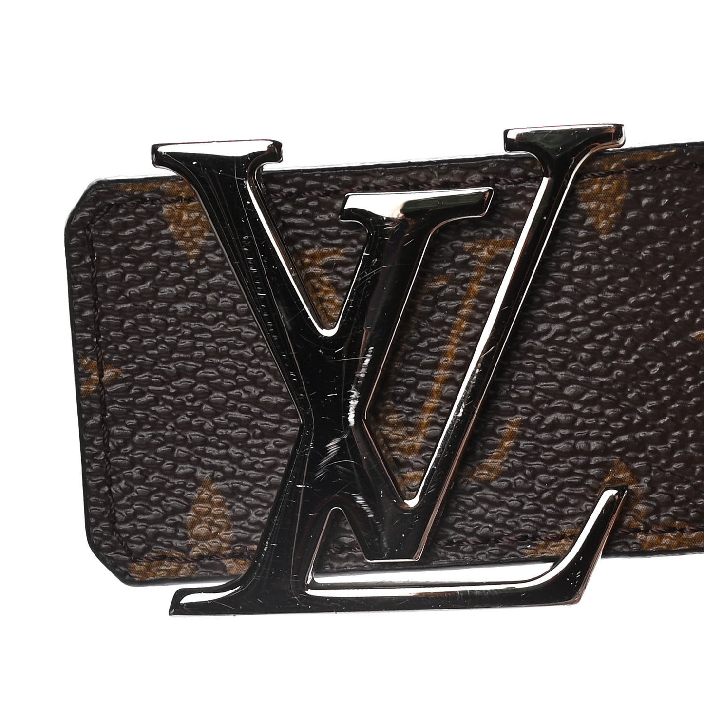 Calfskin Monogram 40mm LV Initiales Reversible Belt 95 38 Black