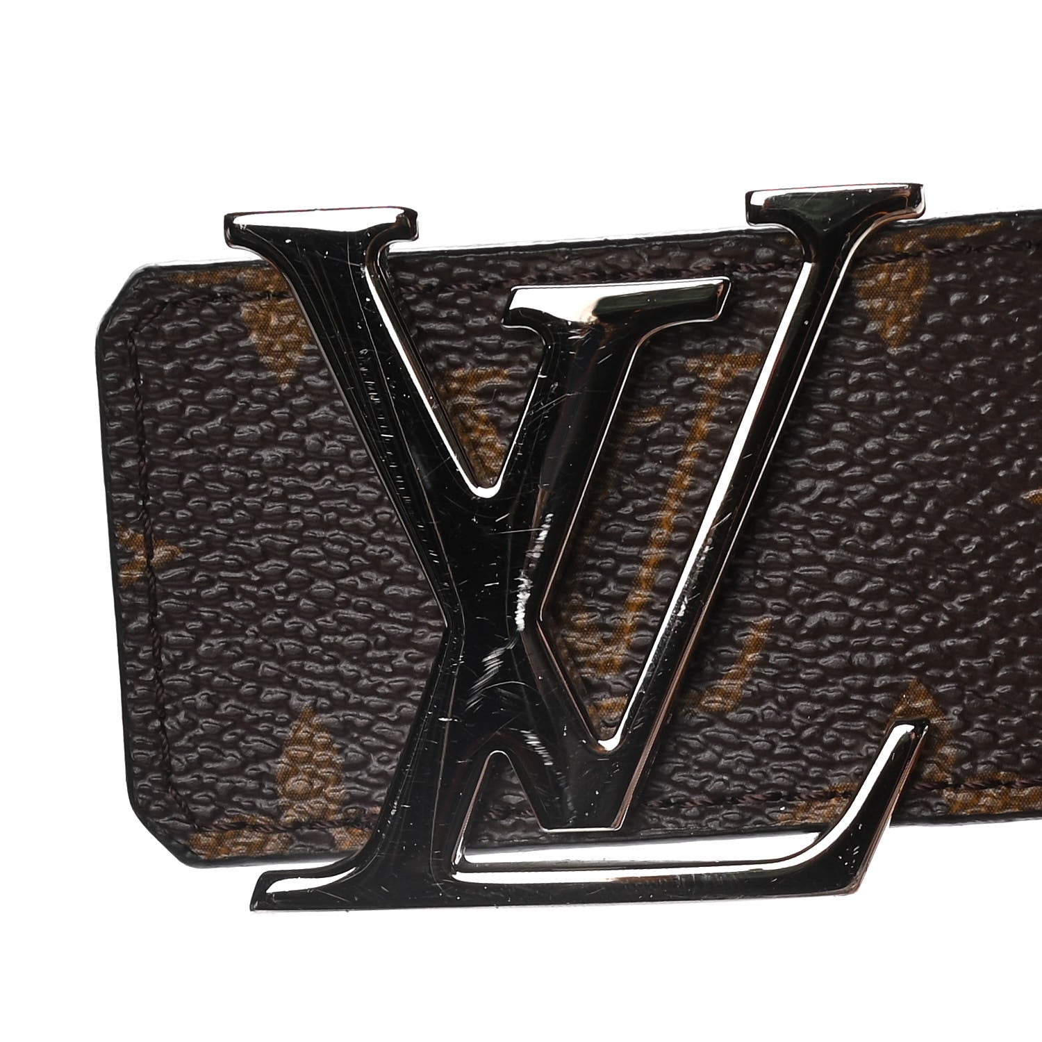 Louis Vuitton Calfskin Monogram 40mm LV Initiales Reversible Belt 95 38 Black 4 of 9