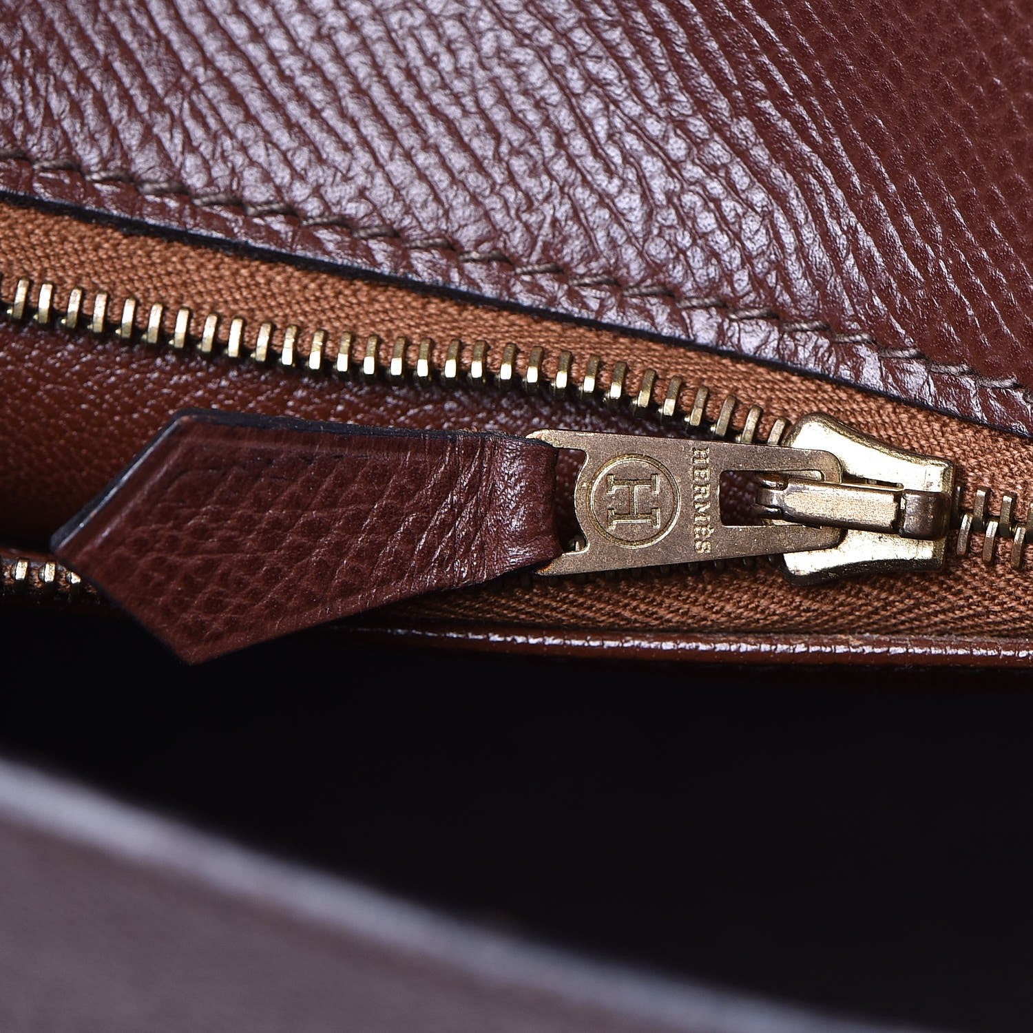 Hermes Courchevel Retourne Kelly 32 Chocolate 18 of 37
