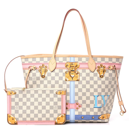 Louis Vuitton Damier Azur Summer Trunks Neo Neverfull MM 1 of 11