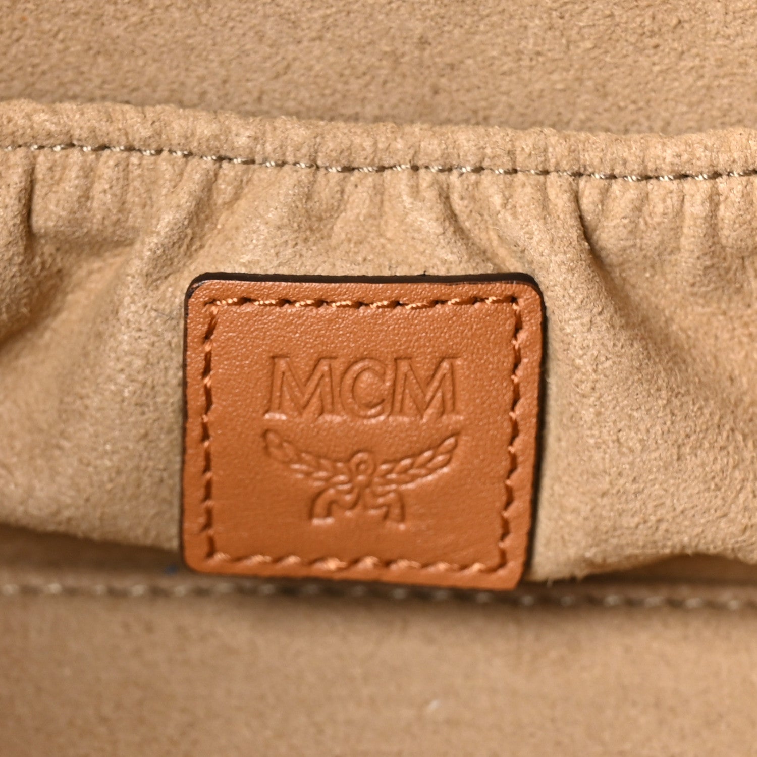 MCM Visetos Vanity Case Cognac 6 of 9
