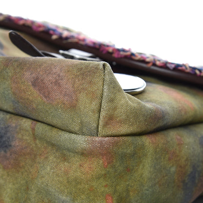 Chanel Washed Toile Large Graffiti On The Pavements Messenger Khaki Multicolor 9 of 10
