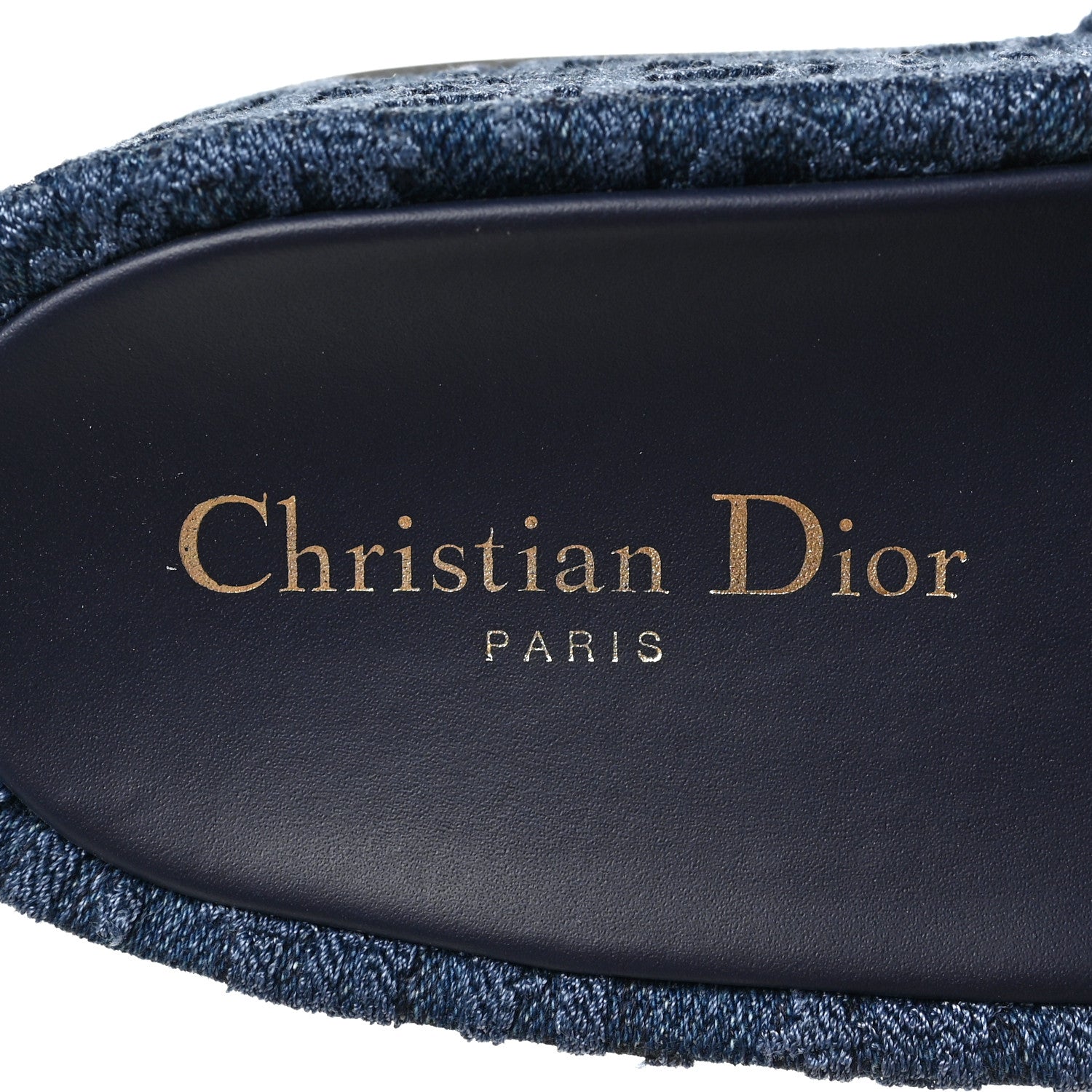 Christian Dior Oblique Denim D-Way Platform Sandal 39 Blue 7 of 7