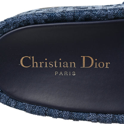 Christian Dior Oblique Denim D-Way Platform Sandal 39 Blue 7 of 7