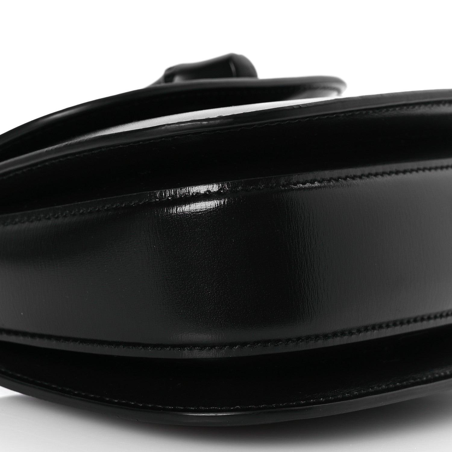 Gucci Boarded Dyana Lux Calfskin Web Monochrome Mini Bamboo 1947 Top Handle Bag Black 9 of 11