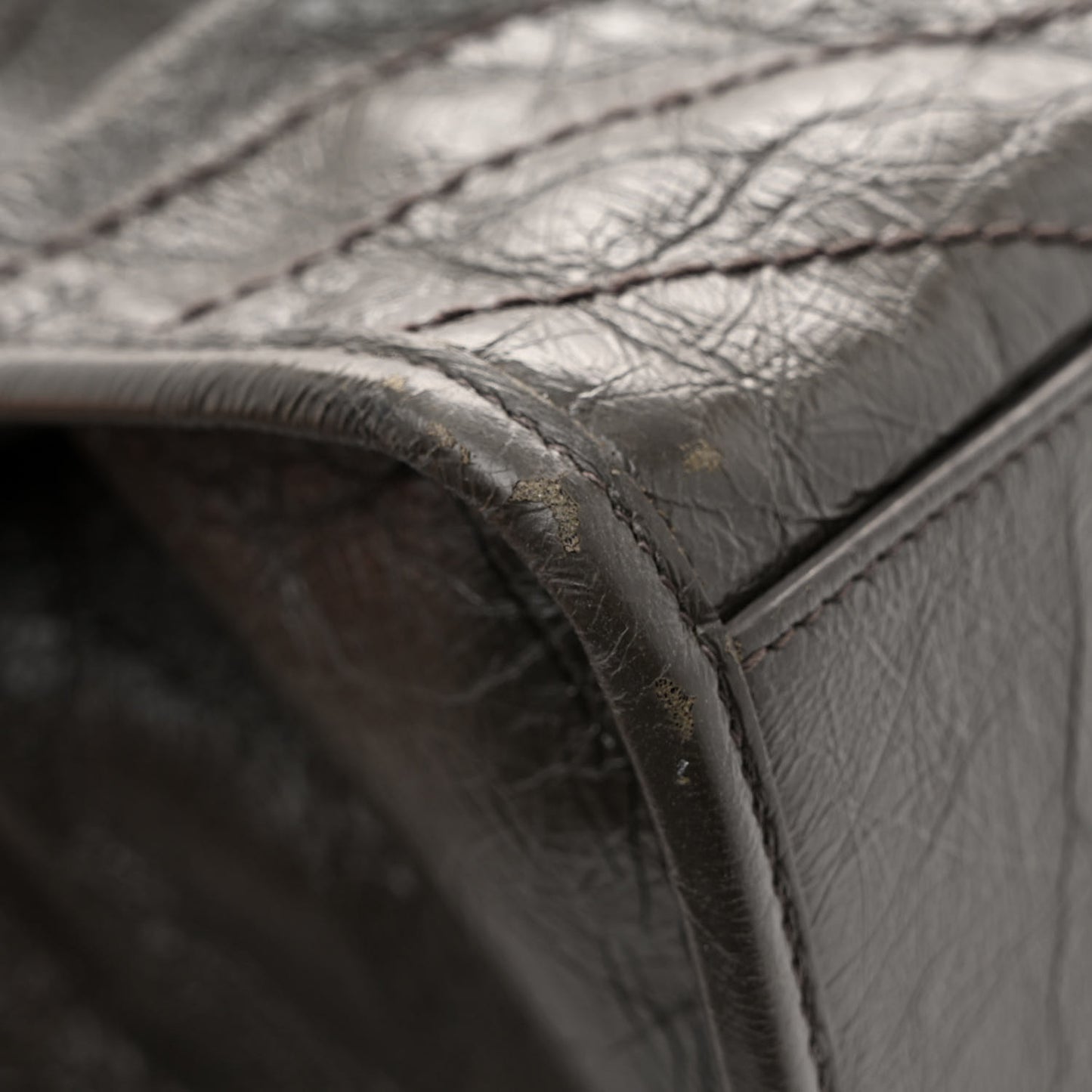 Crinkled Calfskin Matelasse Monogram Niki Shoulder Bag Storm