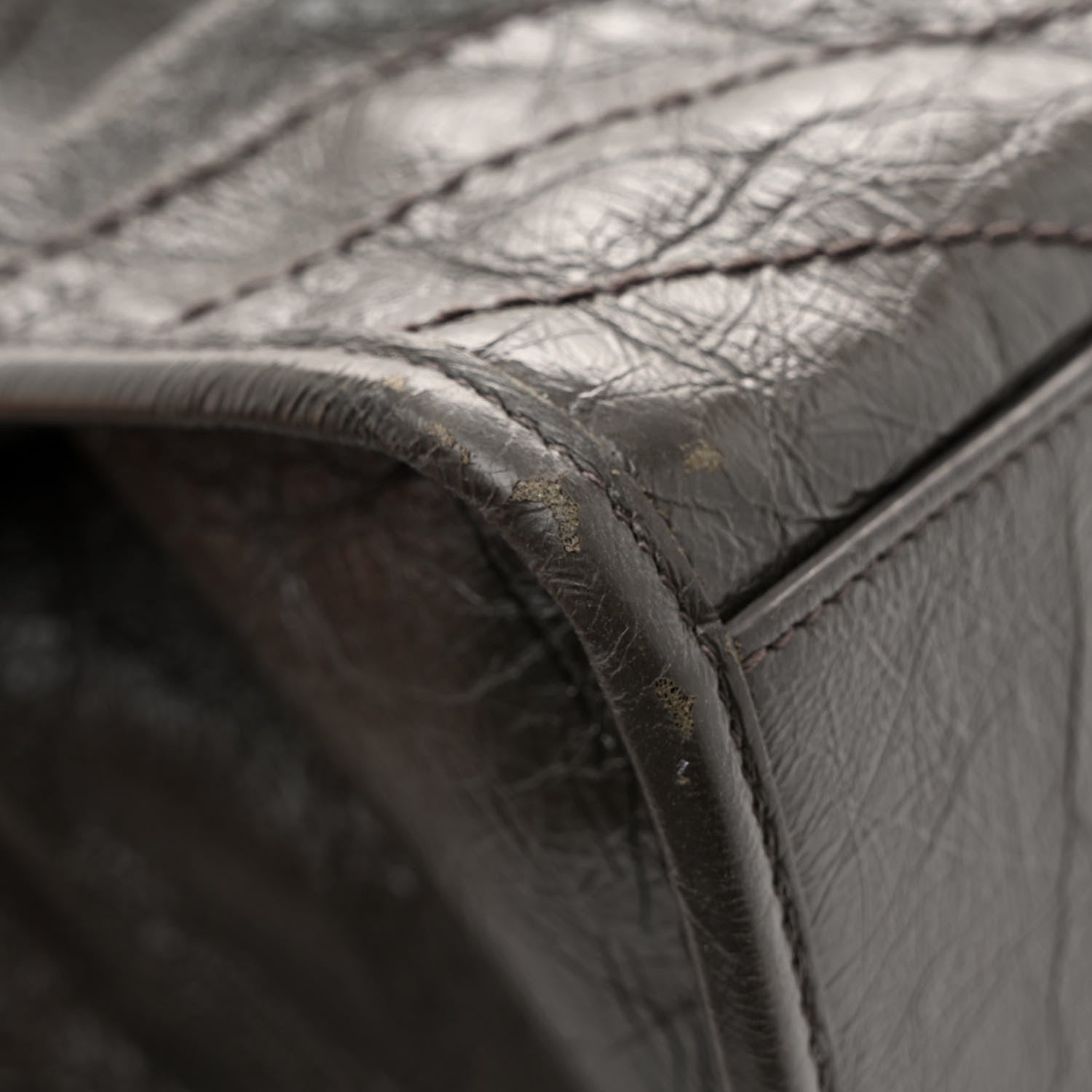 Saint Laurent Crinkled Calfskin Matelasse Monogram Niki Shoulder Bag Storm 12 of 12