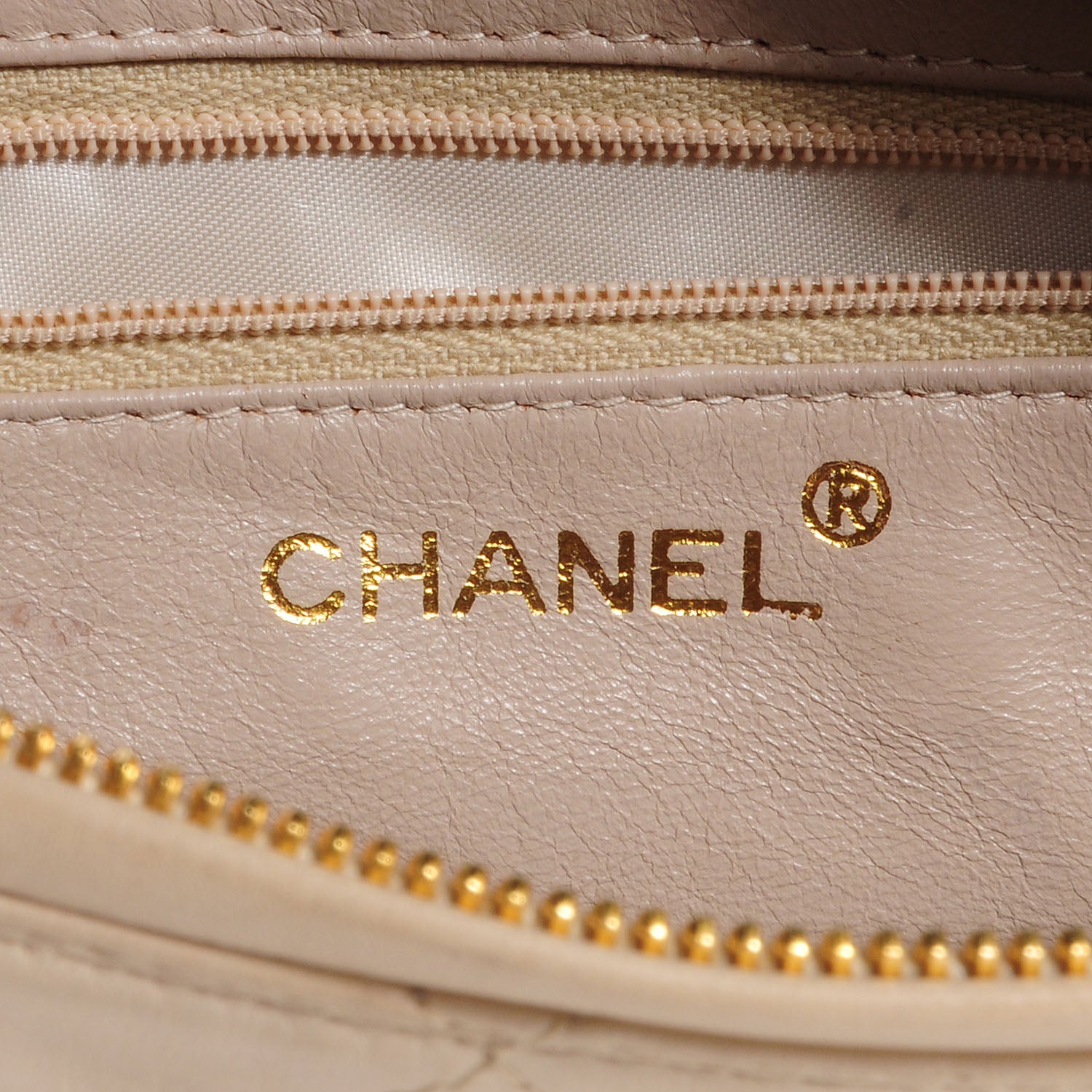 Chanel Lambskin Quilted Camera Case Beige 6 of 8