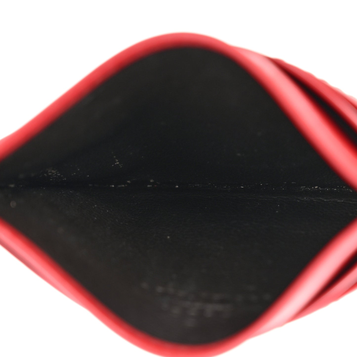 Calfskin Matelasse GG Marmont Card Holder Hibiscus Red