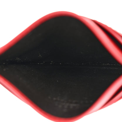 Gucci Calfskin Matelasse GG Marmont Card Holder Hibiscus Red 5 of 9