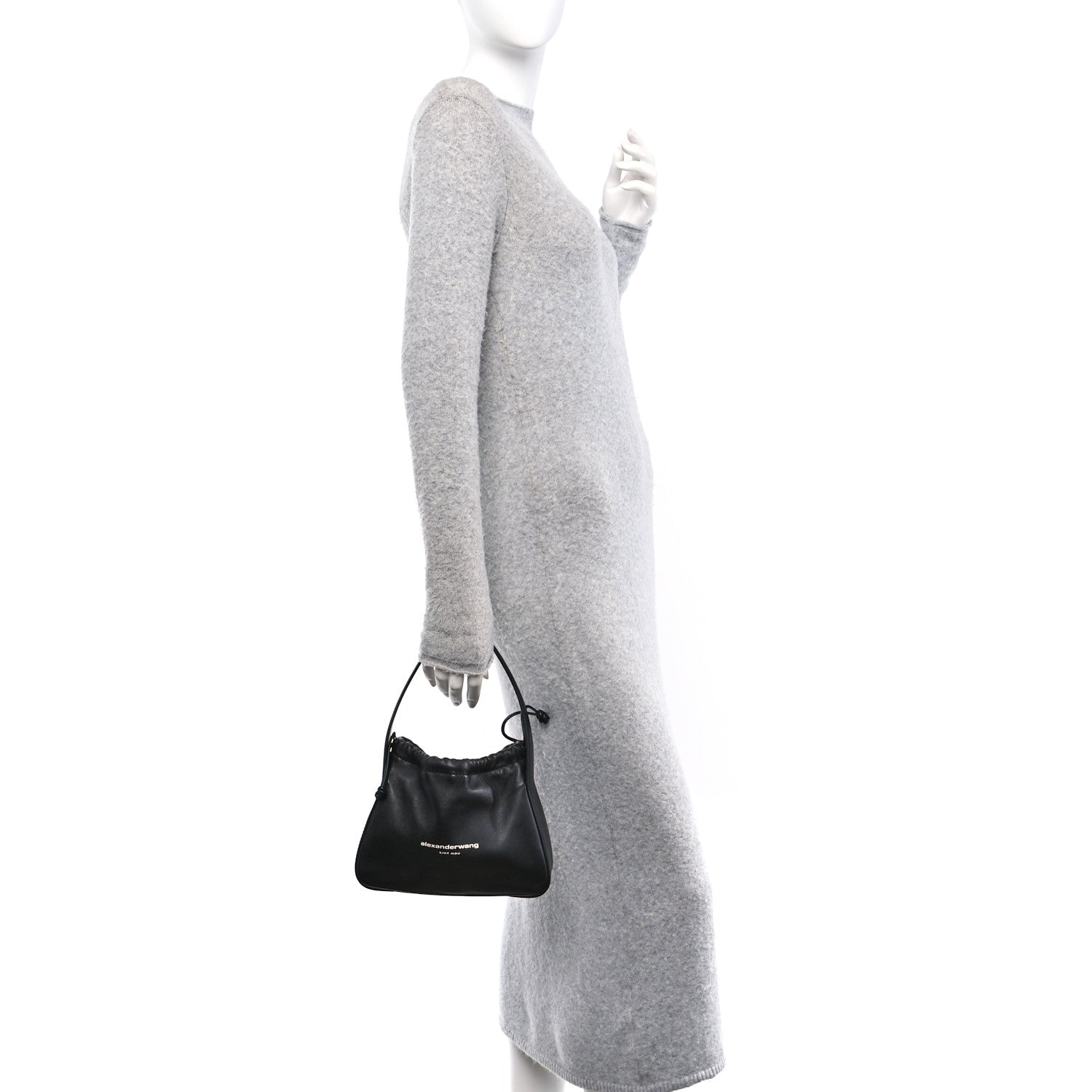 Alexander Wang Lambskin Nylon Small Ryan Bag Black 2 of 11