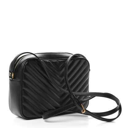 Saint Laurent Calfskin Matelasse Monogram Lou Camera Bag Black 3 of 10